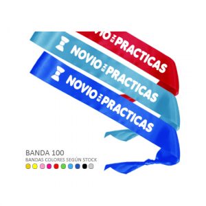 BANDA HONORÍFICA "NOVIO EN PRÁCTICAS" (BANDA 100)