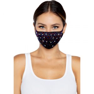 Máscara Strass AB Iridiscente Liberty Poliespandex Accesorio Moda