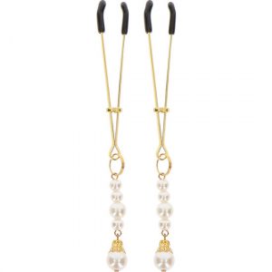Pinzas Pezones con Perlas Ajustables para BDSM TABOOM