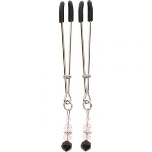 Pinzas Pezones con Cuentas Ajustables para BDSM TABOOM