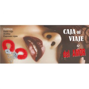 Caja Regalo Bondage Pareja Kit Erótico con Esposas Rojas