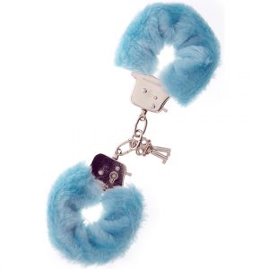 Esposas bdsm de peluche azul