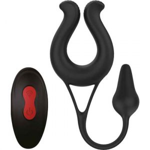 Estimulador Dual Plug Anal Remoto Negro 2 Motores IPX7