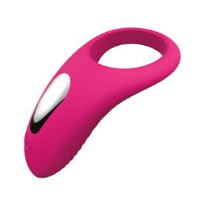 Anillo Vibrador Recargable Dual 9 Modos Silicona Rosa