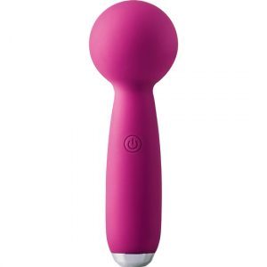 Mini Masajeador Varita Recargable Viaje 10 Ritmos USB Rosa Flirts