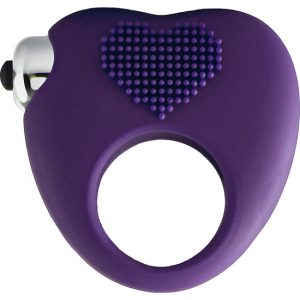 Anillo Vibrador Pareja Corazón Púrpura 10 Modos Flirts