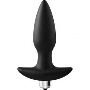 FantASStic Vibrating Plug – Plug Anal Negro con Bala Extraíble y 10 Ritmos de Vibración