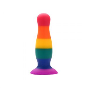Colourful Love Colourful Plug – Tapón Anal de Silicona Líquida Multicolor con Base de Succión