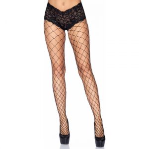 Leg Avenue Net Pantyhose con Boy Short de Encaje