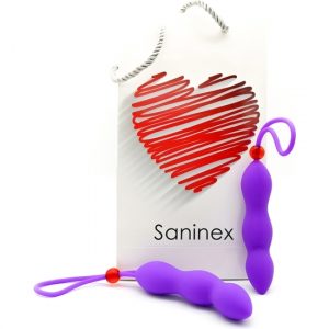 Saninex Climax Plug & Ring – Doble Estimulación Anal y Peneana de Silicona Médica