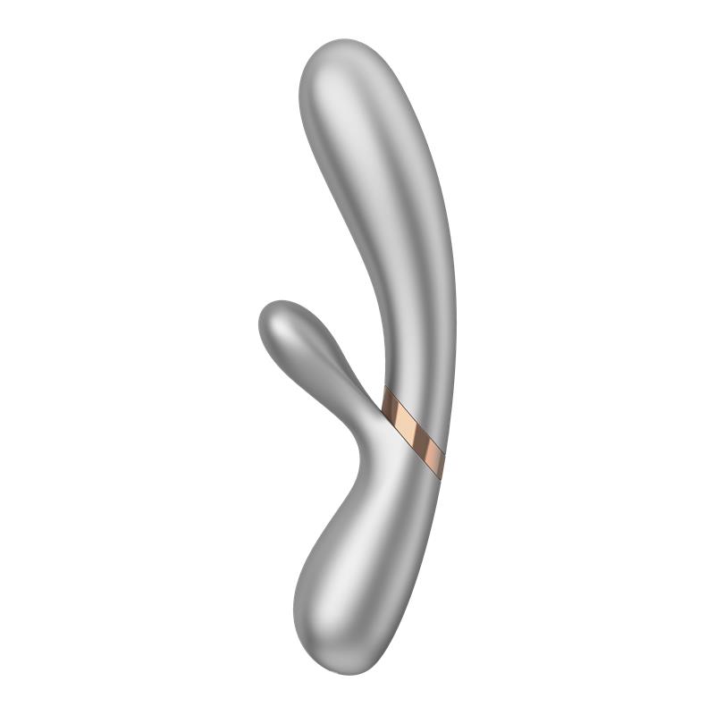 Satisfyer Hot Lover: Rabbit Térmico con App (Silver & Champagne) - Imagen 2