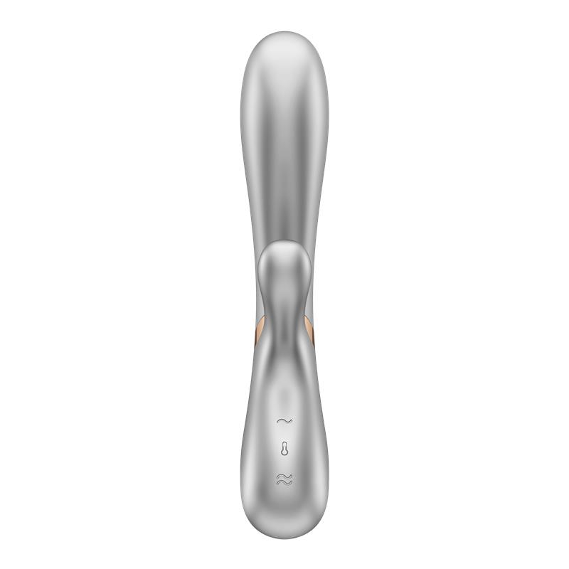 Satisfyer Hot Lover: Rabbit Térmico con App (Silver & Champagne) - Imagen 5