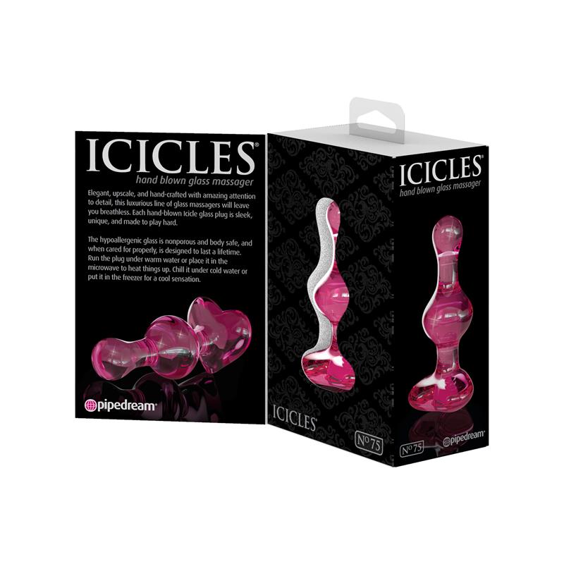 Icicles No. 75 - Plug Anal de Vidrio Ergonómico - Imagen 5