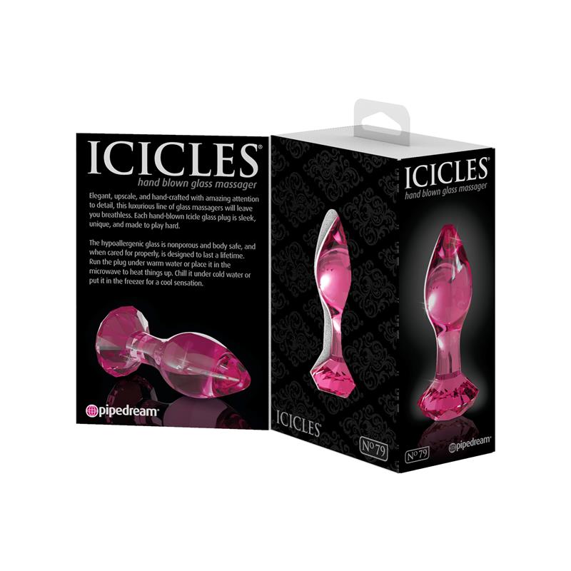 Icicles No. 79 - Plug Anal de Vidrio con Relieve - Imagen 6