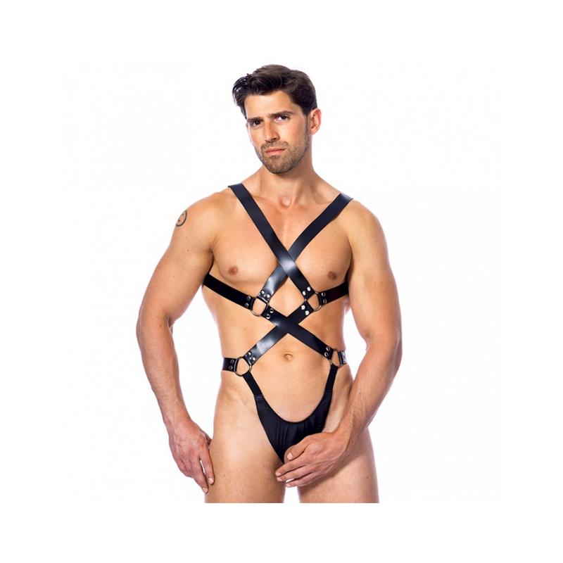 Arnés de Cuerpo Entero Leather · Bondage Play Full Gear