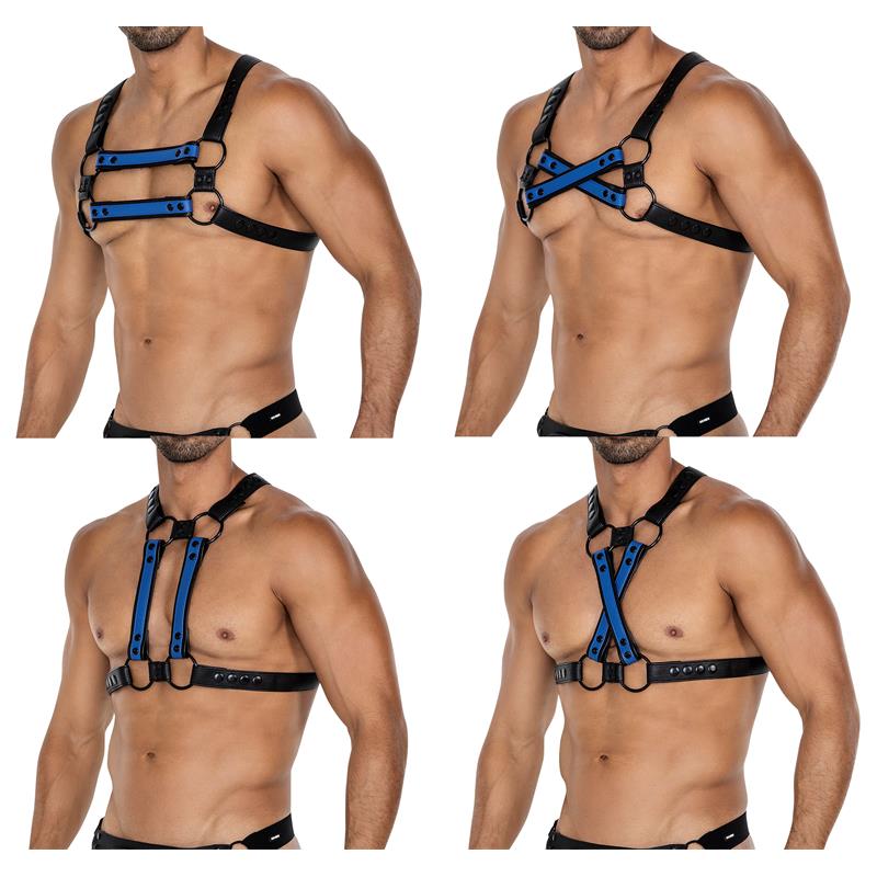 Arnés 4WAY Blue Modular · CUT4MEN Multi-Style